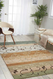 Nourison Contour CON10 Handmade Tufted Indoor only Area Rug Green 7'3" x 9'3" 99446076120