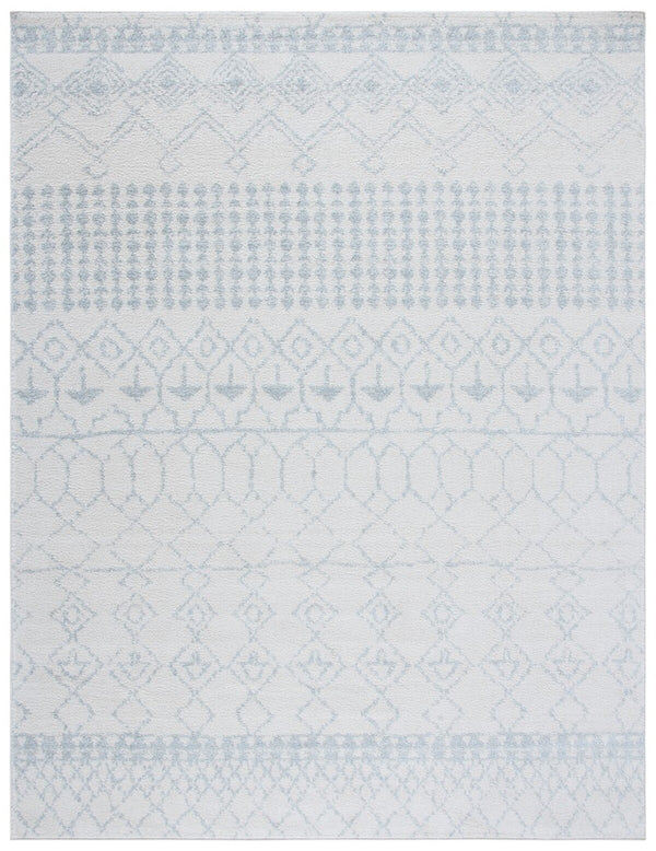 Tulum 229 Bohemian Power Loomed Polypropylene Pile Rug Ivory / Light Grey