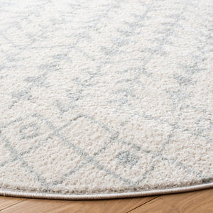 Tulum 262 Bohemian Power Loomed Polypropylene Pile Rug Ivory / Light Grey