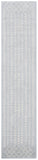 Tulum 262 Bohemian Power Loomed Polypropylene Pile Rug Light Grey / Ivory