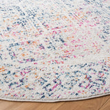 Tulum 264 Transitional Power Loomed Polypropylene Pile Rug Ivory / Dark Blue