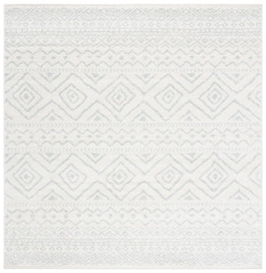 Tulum 267 Bohemian Power Loomed Polypropylene Pile Rug Ivory / Light Grey