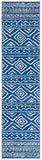 Tulum 267 Bohemian Power Loomed Polypropylene Pile Rug Navy / Ivory