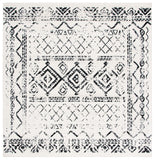 Tulum 268 Bohemian Power Loomed Polypropylene Pile Rug Ivory / Black