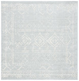 Tulum 268 Bohemian Power Loomed Polypropylene Pile Rug Light Grey / Ivory