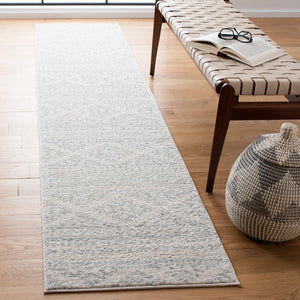 Tulum 272 Bohemian Power Loomed Polypropylene Pile Rug Ivory / Light Grey