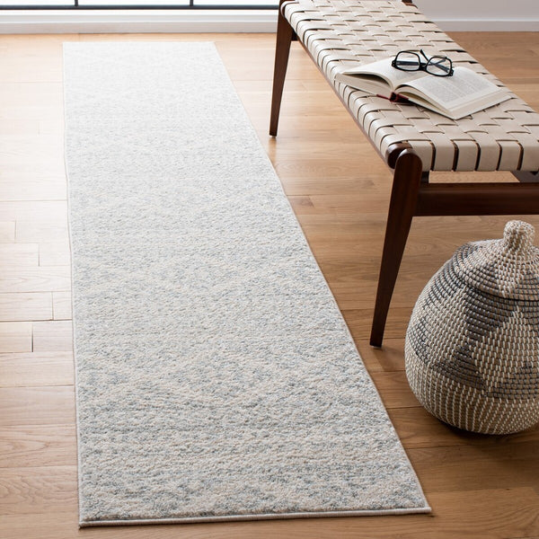 Tulum 272 Bohemian Power Loomed Polypropylene Pile Rug Ivory / Light Grey