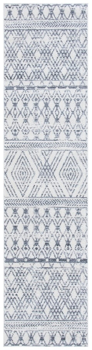 Tulum 600  Powerloomed 78 % Polypropylene + 14 % Jute + 8 % Latex Rug Ivory / Grey