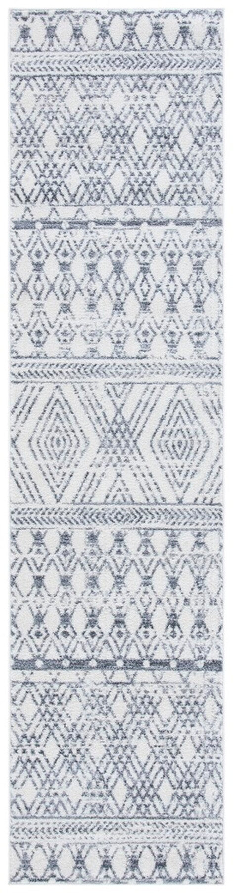 Tulum 600  Powerloomed 78 % Polypropylene + 14 % Jute + 8 % Latex Rug Ivory / Grey