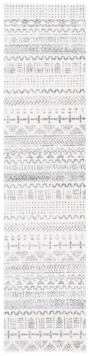 Tulum 600  Powerloomed 78 % Polypropylene + 14 % Jute + 8 % Latex Rug Ivory / Grey