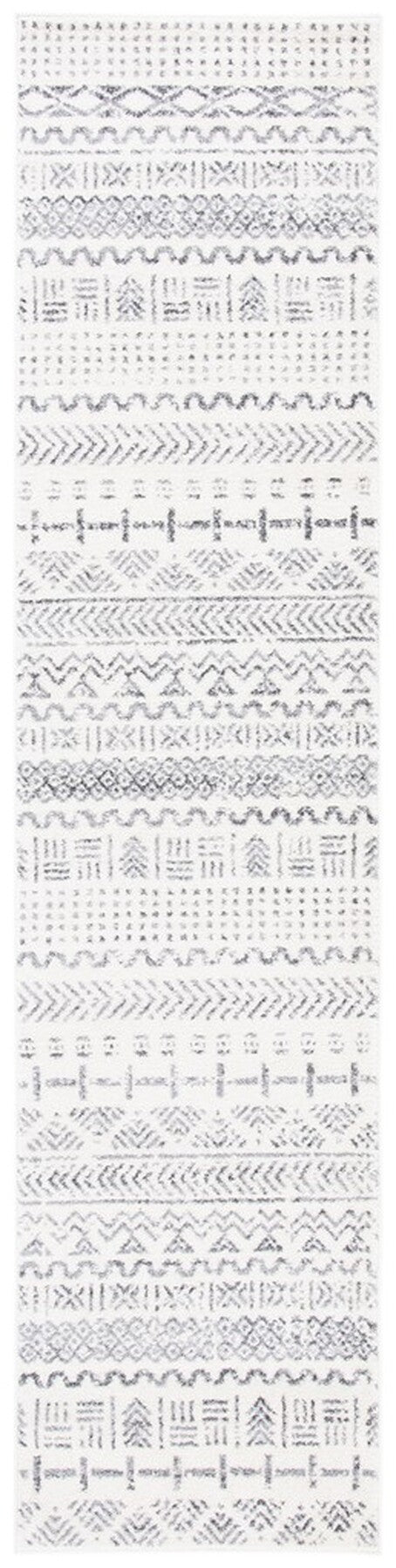 Tulum 600  Powerloomed 78 % Polypropylene + 14 % Jute + 8 % Latex Rug Ivory / Grey