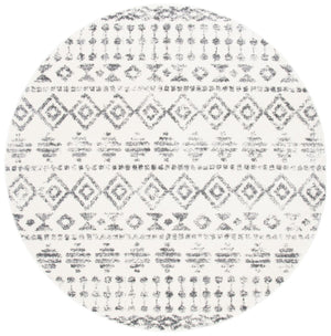 Tulum 600  Powerloomed 78 % Polypropylene + 14 % Jute + 8 % Latex Rug Ivory / Grey