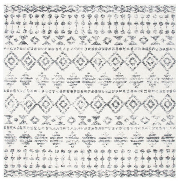 Tulum 600  Powerloomed 78 % Polypropylene + 14 % Jute + 8 % Latex Rug Ivory / Grey