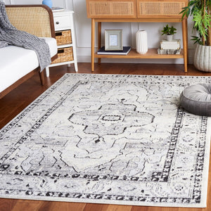 Safavieh Tulum 664 Power Loomed Rug Ivory Grey / Charcoal 9' x 12'