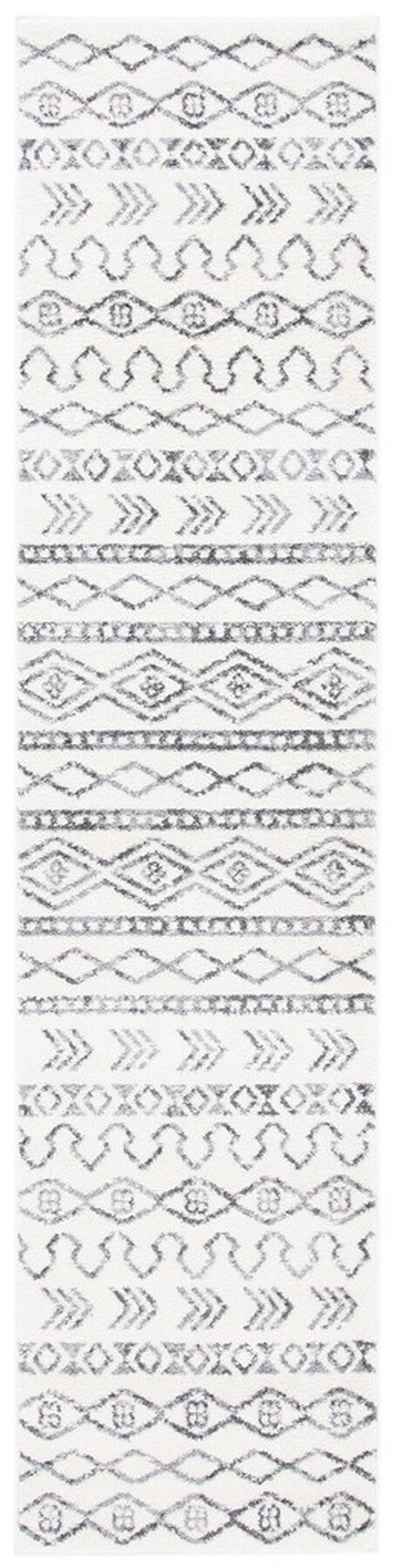 Tulum 600  Powerloomed 78 % Polypropylene + 14 % Jute + 8 % Latex Rug Ivory / Grey