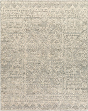 Tunus TUN-2306 Global NZ Wool Rug TUN2306-810 Medium Gray, Ink, Beige 100% NZ Wool 8' x 10'