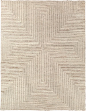 Tunus TUN-2308 Modern NZ Wool, Viscose Rug TUN2308-912 Ivory, Taupe 80% NZ Wool, 20% Viscose 9' x 12'