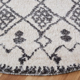 Tunisia 736 Bohemian Power Loomed 100 % Polyproplene Pile Rug Ivory / Black