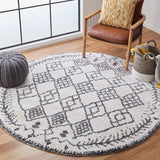 Tunisia 736 Bohemian Power Loomed 100 % Polyproplene Pile Rug Ivory / Black