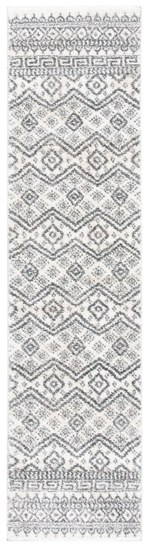 Tunisia 737 Bohemian Power Loomed 100 % Polyproplene Pile Rug Ivory / Black