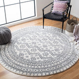 Tunisia 737 Bohemian Power Loomed 100 % Polyproplene Pile Rug Ivory / Black