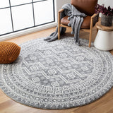 Tunisia 737 Bohemian Power Loomed 100 % Polyproplene Pile Rug Black / Ivory