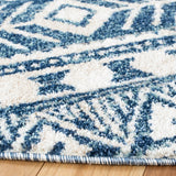 Tunisia 739 Bohemian Power Loomed 100 % Polyproplene Pile Rug Navy / Ivory