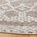 Tunisia 741 Bohemian Power Loomed 100 % Polyproplene Pile Rug Tan / Ivory