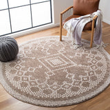 Tunisia 741 Bohemian Power Loomed 100 % Polyproplene Pile Rug Tan / Ivory