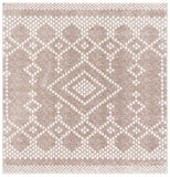 Tunisia 741 Bohemian Power Loomed 100 % Polyproplene Pile Rug Tan / Ivory