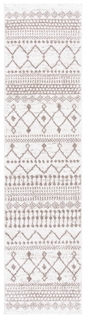 Tunisia 742 Bohemian Power Loomed 100 % Polyproplene Pile Rug Ivory / Tan