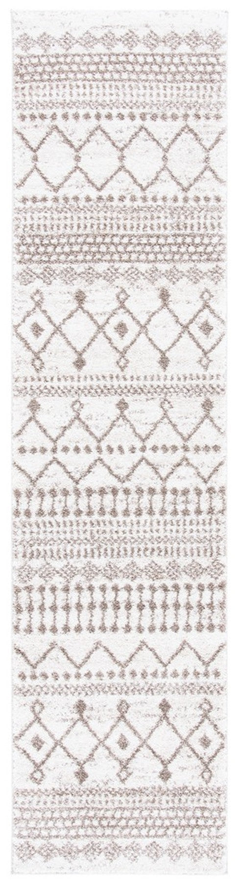 Tunisia 742 Bohemian Power Loomed 100 % Polyproplene Pile Rug Ivory / Tan