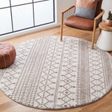 Tunisia 742 Bohemian Power Loomed 100 % Polyproplene Pile Rug Ivory / Tan