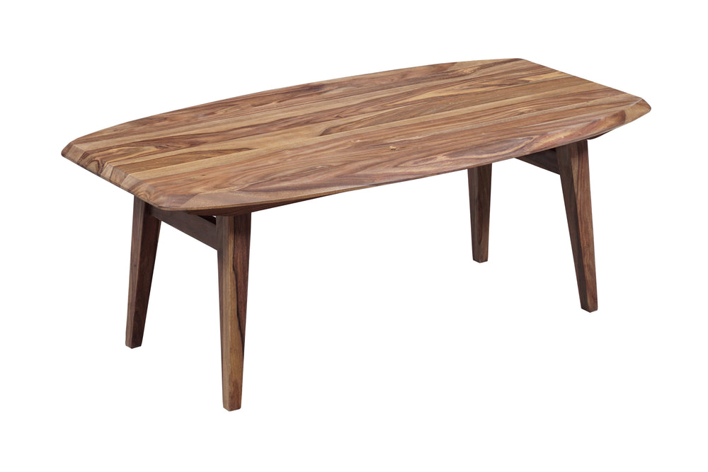 Porter Designs Fusion Solid Sheesham Wood Modern Coffee Table Natural 05-117-02-6740N