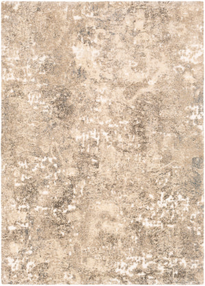 Tuscany TUS-2304 Modern Polypropylene, Polyester Rug TUS2304-9121 Cream, Aqua, White, Dark Brown, Metallic - Champagne 91% Polypropylene, 9% Polyester 8'10" x 12'1"