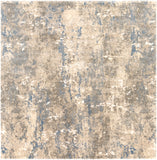 Tuscany TUS-2306 Modern Polypropylene, Polyester Rug TUS2306-710SQ Bright Blue, White, Cream, Denim, Metallic - Champagne 91% Polypropylene, 9% Polyester 7'10" Square