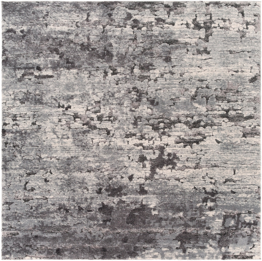 Tuscany TUS-2310 Modern Polypropylene, Polyester Rug TUS2310-9121 Medium Gray, Charcoal, Black, Ivory 85% Polypropylene, 15% Polyester 9' x 12'1"