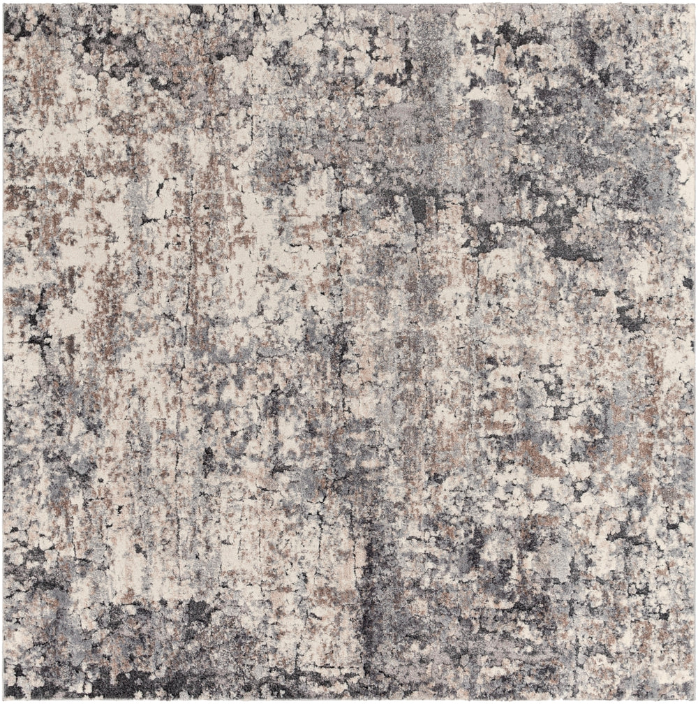 Tuscany TUS-2311 Modern Polypropylene, Polyester Rug TUS2311-9121 Tan, Ivory, Charcoal, Black, Medium Gray 85% Polypropylene, 15% Polyester 9' x 12'1"