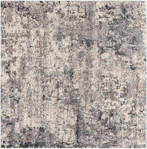 Tuscany TUS-2311 Modern Polypropylene, Polyester Rug TUS2311-710SQ Tan, Ivory, Charcoal, Black, Medium Gray 85% Polypropylene, 15% Polyester 7'10" Square