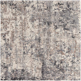 Tuscany TUS-2311 Modern Polypropylene, Polyester Rug TUS2311-710SQ Tan, Ivory, Charcoal, Black, Medium Gray 85% Polypropylene, 15% Polyester 7'10" Square