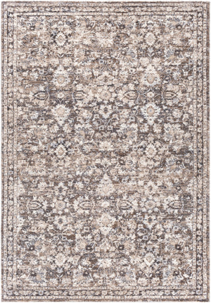 Tuscany TUS-2319 Traditional Polypropylene, Polyester Rug TUS2319-9121 Dark Brown, Camel, Charcoal, Medium Gray, Light Gray, Beige, Cream 85% Polypropylene, 15% Polyester 9' x 12'1"