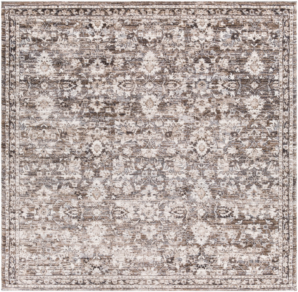 Tuscany TUS-2319 Traditional Polypropylene, Polyester Rug TUS2319-9121 Dark Brown, Camel, Charcoal, Medium Gray, Light Gray, Beige, Cream 85% Polypropylene, 15% Polyester 9' x 12'1"