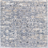 Tuscany TUS-2320 Traditional Polypropylene, Polyester Rug TUS2320-710SQ Dark Blue, Denim, Beige, Medium Gray, Light Gray, Cream 85% Polypropylene, 15% Polyester 7'10" Square