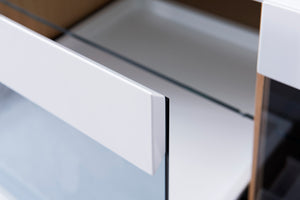 VIG Furniture Modrest Frost Modern Small White TV Unit VGWCTV004SM-WHT