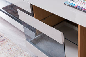 VIG Furniture Modrest Frost Modern Small Grey TV Unit VGWCTV004SM-GRY