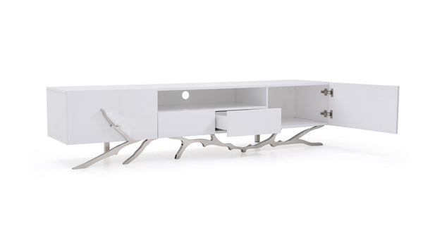 VIG Furniture Modrest Legend Modern White TV Stand VGVCTV8111 VGVCTV8111