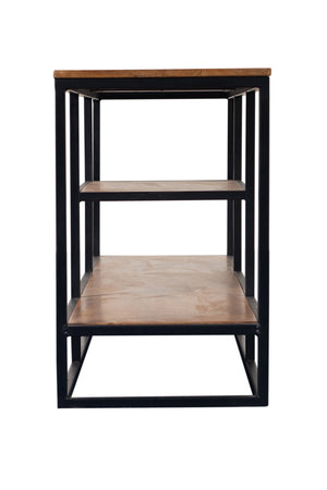 Porter Designs Delancy Solid Mango Wood Industrial TV Stand Brown 06-116-10-3057