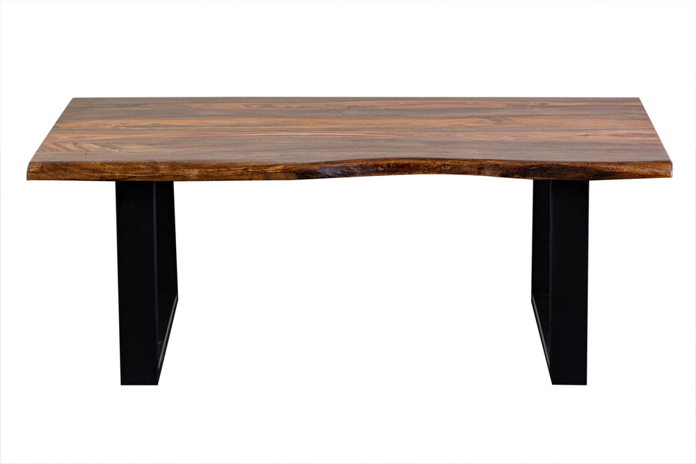 Porter Designs Manzanita Live Edge Solid Acacia Wood Natural Coffee Table Brown 05-196-02-4640T-KIT