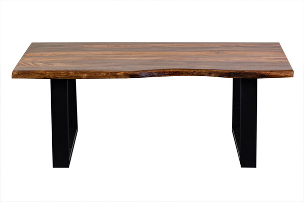 Porter Designs Manzanita Live Edge Solid Acacia Wood Natural Coffee Table Brown 05-196-02-4640T-KIT