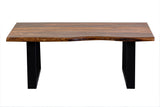 Porter Designs Manzanita Live Edge Solid Acacia Wood Natural Coffee Table Brown 05-196-02-4640T-KIT